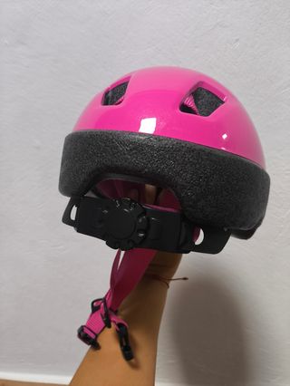 Casco Bicicleta Niña Rosa