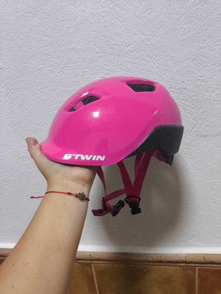 Casco Bicicleta Niña Rosa