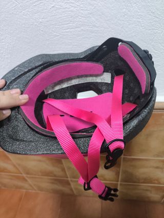 Casco Bicicleta Niña Rosa