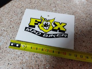 Pegatina Fox Mad Biker 90s