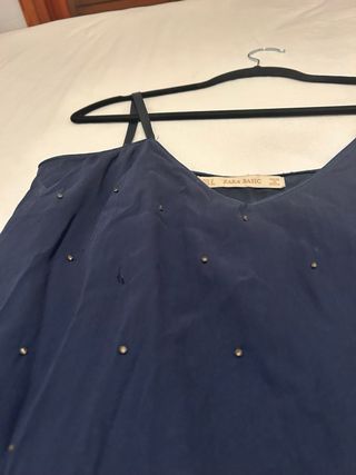Blusa tirantes S con pedrería