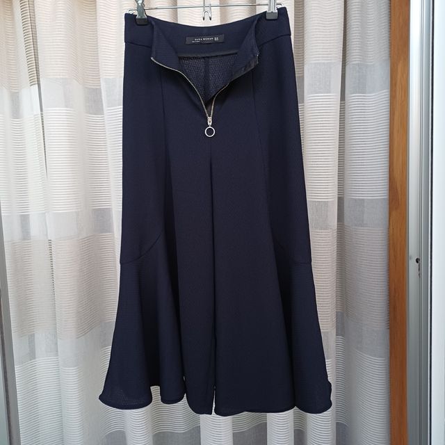 Calça Zara Cintura Subida T-34 Azul