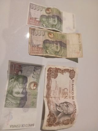 Billetes antiguos pesetas ( 1000 ( 100
