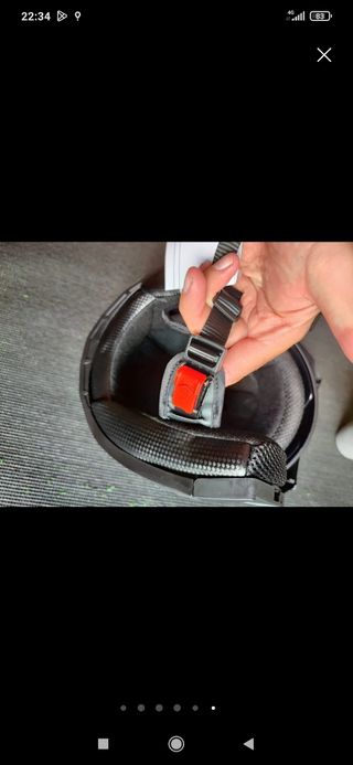 Casco Moto Abatible Talla M Negro Unisex