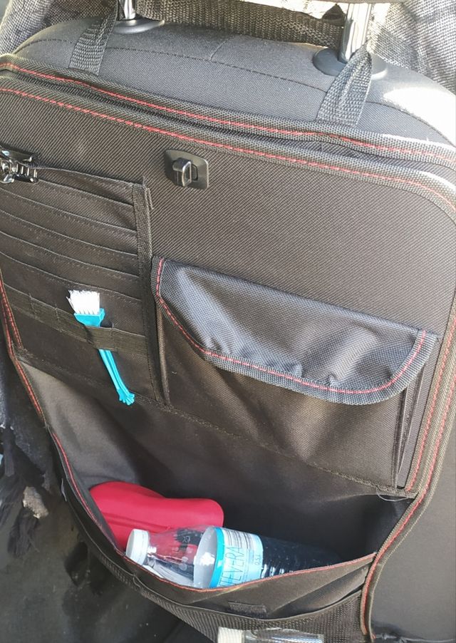 Organizador de coche con soporte para asiento tra