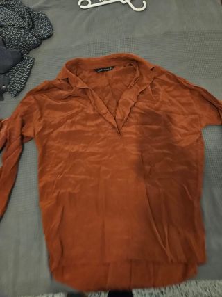 Blusa Zara Marrón caldera