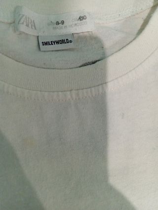 Camiseta Zara con Smiley