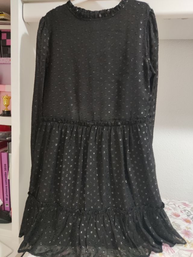 Vestido fiesta niña 12-13 años negro