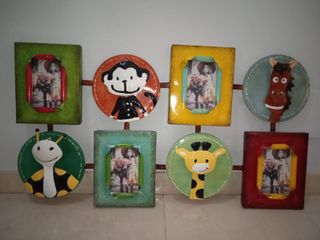 Cuadro infantil animales marcos decorativos