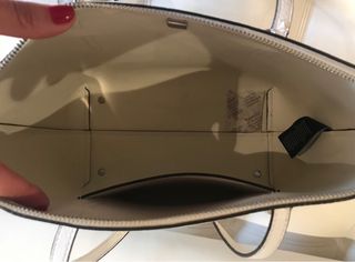 Bolso Blanco Ralph Lauren. Imitacion Piel Bombeada