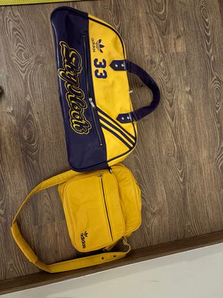 Lote 2 Bolsas Adidas Amarillas y Moradas