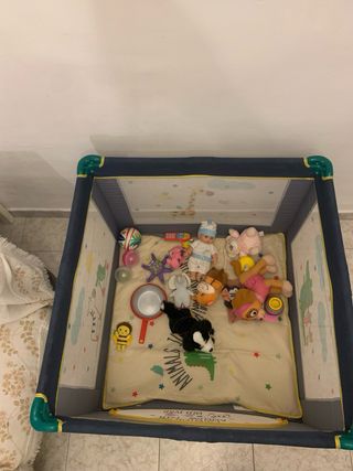Parque infantil plegable cuadrado