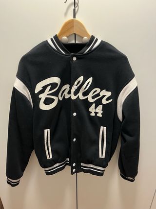 Chaqueta Beisbolera Bershka Negra