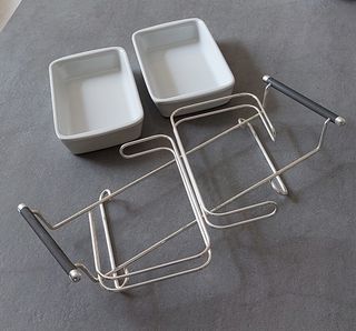 Set 2 Pirofile ceramica e metallo