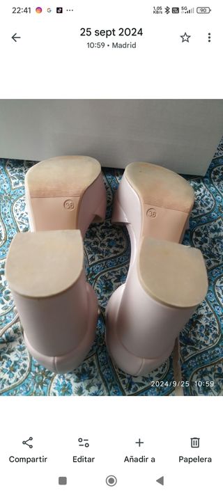 Sandalias plataforma Anna Field beige