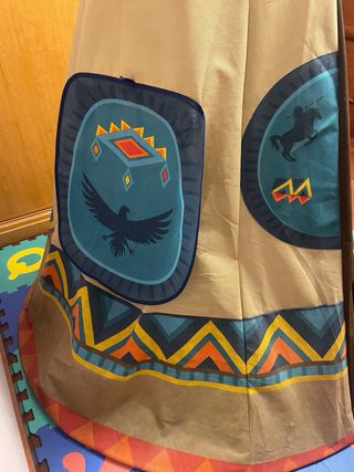 Tipi infantil Eurekakids, con acesorios de indio