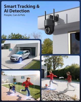 Cámara vigilancia exterior con zoom optico