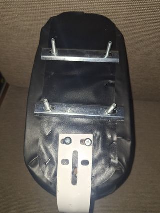 Sillín de bicicleta trasero con respaldo