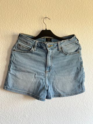Pantalón corto mujer Lee azul
