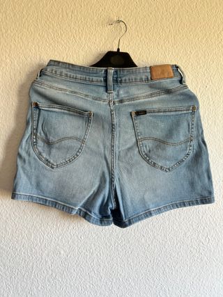 Pantalón corto mujer Lee azul