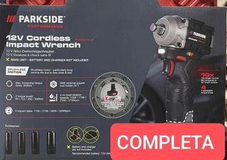 Parkside 12V Llave de Impacto Inalámbrica