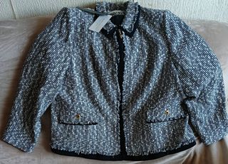 Chaqueta El Corte Inglés azul y blanco