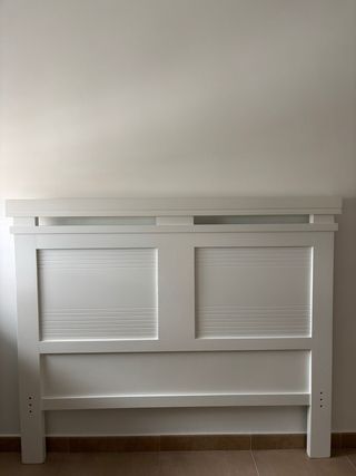 Cabecero madera blanco para cama de 135cm