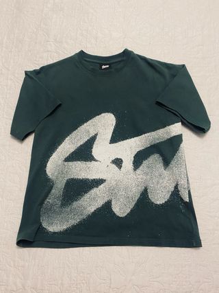 Camiseta Pull&Bear verde con estampado