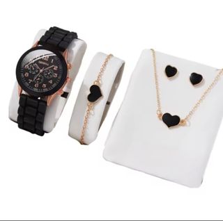 ​Elegante Set de Reloj y Joyería