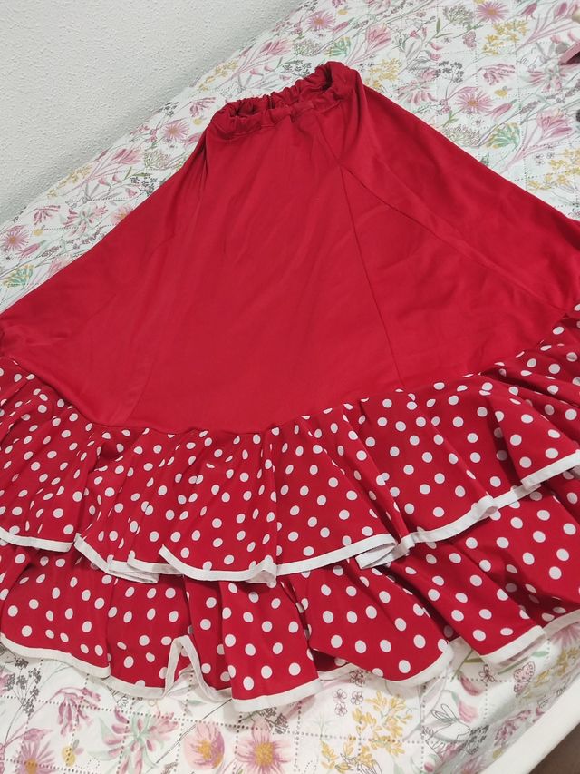 Falda flamenca niña talla 7-8