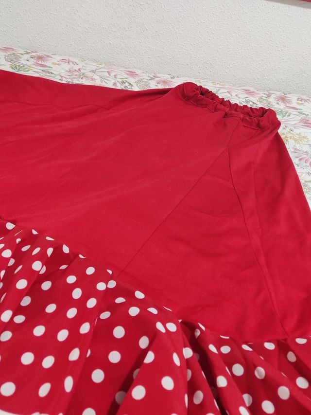 Falda flamenca niña talla 7-8