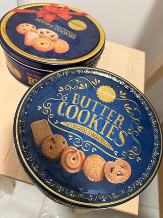 Caja metálica vintage Butter Cookies Danés