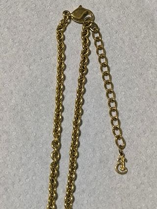 Colgante Burberry Tartán Dorado