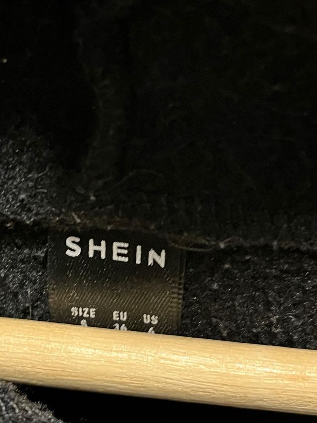 Chaqueta SHEIN Esqueleto Rhinestone Negra