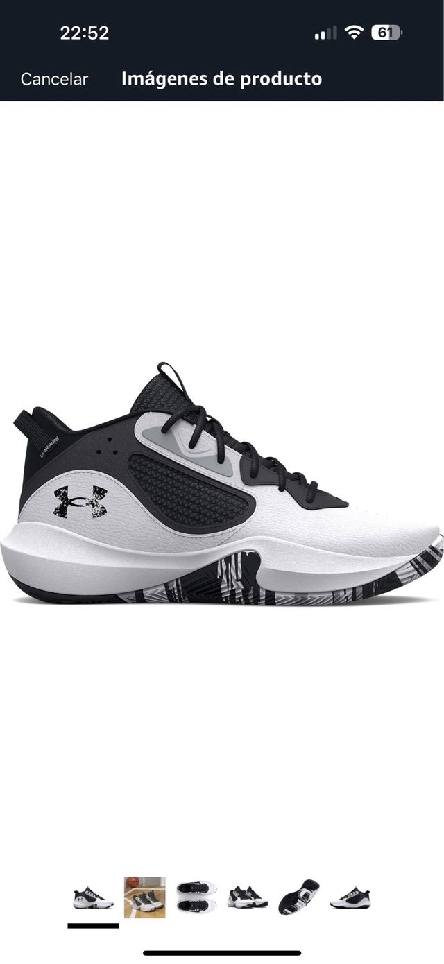 Zapatillas Under Armour Hombre Negras y Blancas