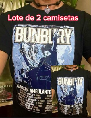 Lote 2 Camisetas Bunbury Huracán Ambulante nuevas