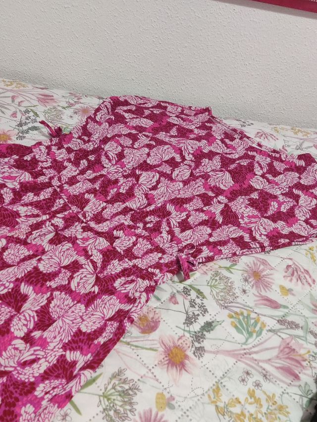 Mono largo Zara floral 13-14 años