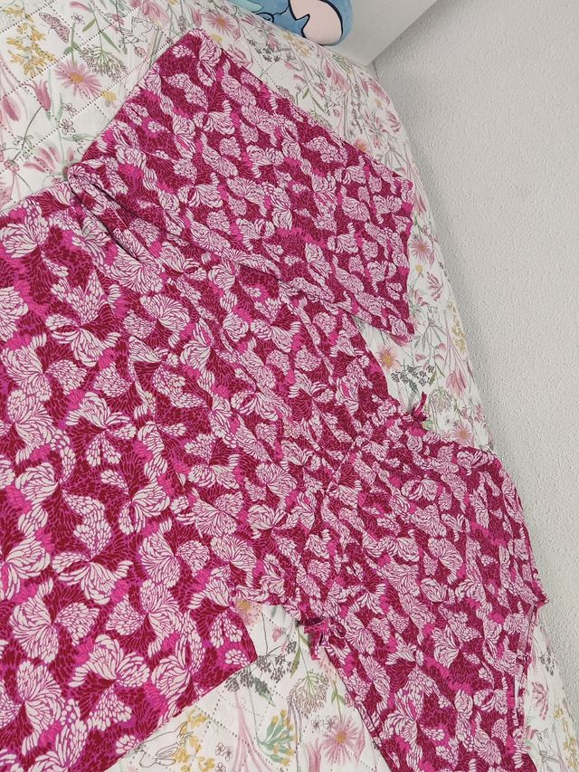 Mono largo Zara floral 13-14 años