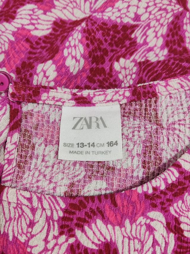 Mono largo Zara floral 13-14 años