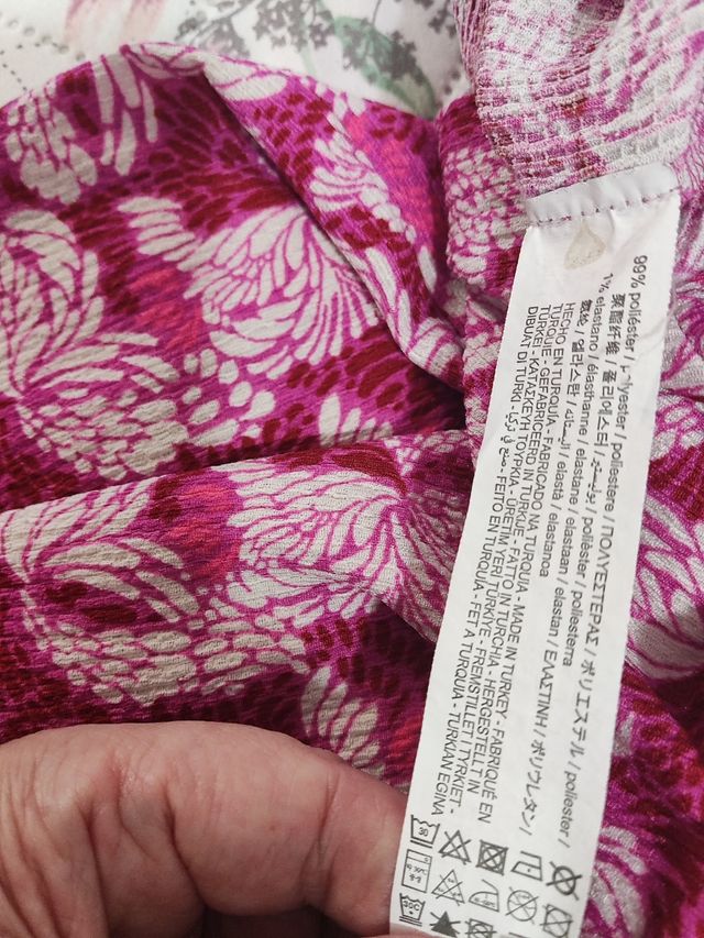 Mono largo Zara floral 13-14 años