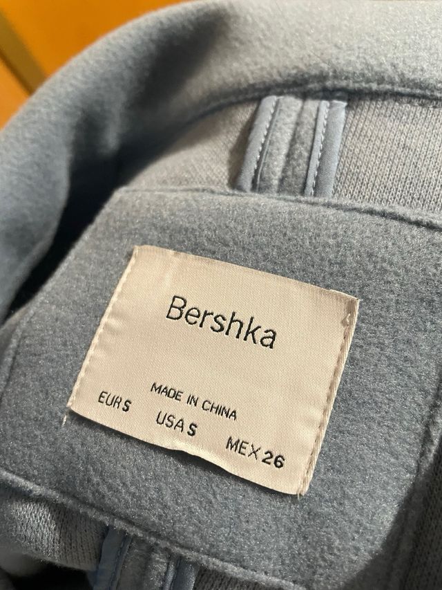 Abrigo de paño azul