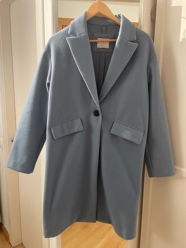 Abrigo de paño azul