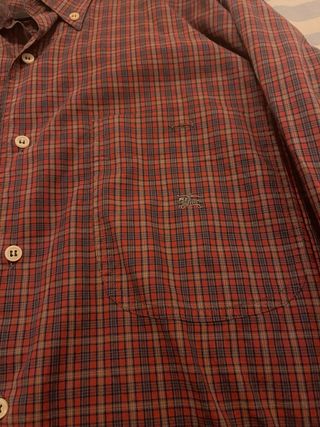 Camisa Burberry cuadros roja