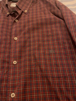 Camisa Burberry cuadros roja