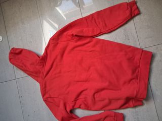 Sudadera Puma Roja con Logo y Rayas