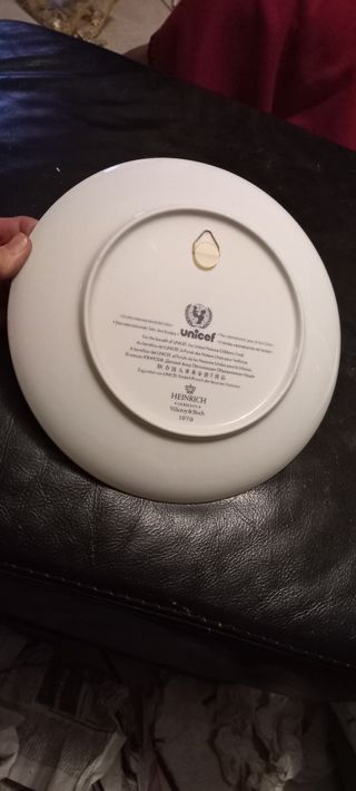 Piatto Villeroy & Boch Unicef Heinrich 1979