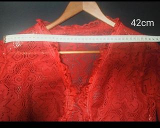 Torera encaje roja Talla M