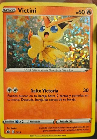 Carta Pokémon Victini Básico PS 60