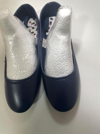 Manoletinas azul marino talla 39