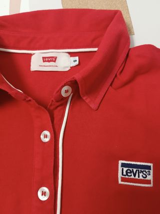 Camiseta Polo Levi's Mujer Talla S Roja